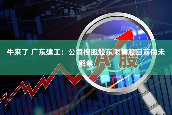 牛来了 广东建工：公司控股股东限售股目前尚未解禁