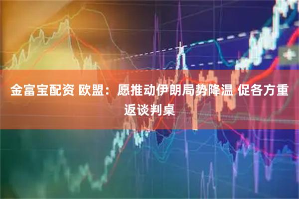 金富宝配资 欧盟：愿推动伊朗局势降温 促各方重返谈判桌