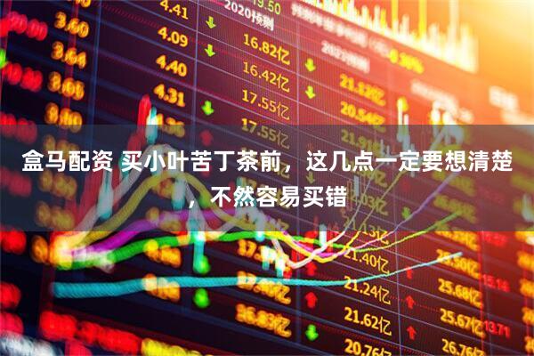 盒马配资 买小叶苦丁茶前，这几点一定要想清楚，不然容易买错