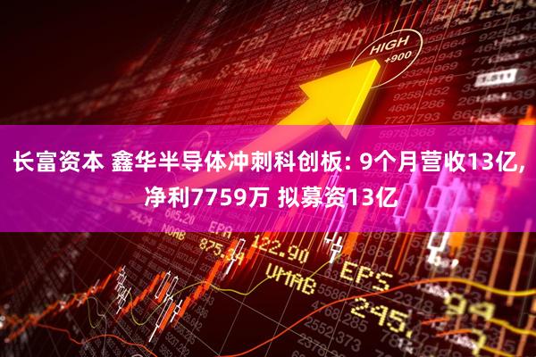 长富资本 鑫华半导体冲刺科创板: 9个月营收13亿, 净利7759万 拟募资13亿