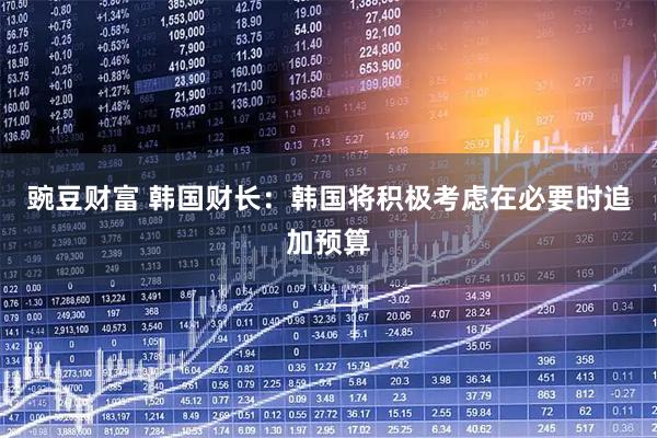 豌豆财富 韩国财长：韩国将积极考虑在必要时追加预算